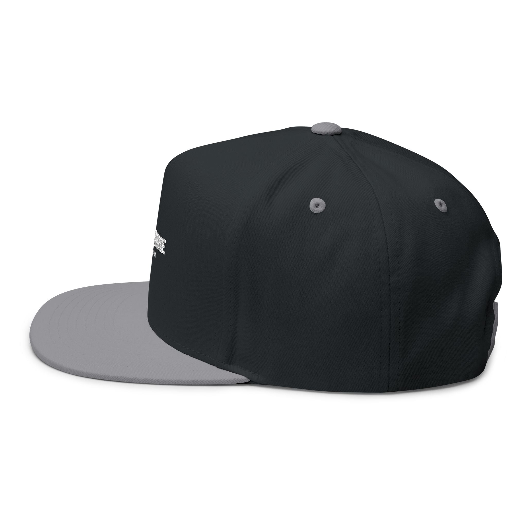Cloud State Flat Bill Cap — Embroidered Logo Snapback